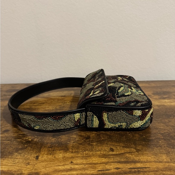 STAUD TOMMY CAMO BEADED BAG DISCONTINUED COLORWAY - Picture 10 of 13